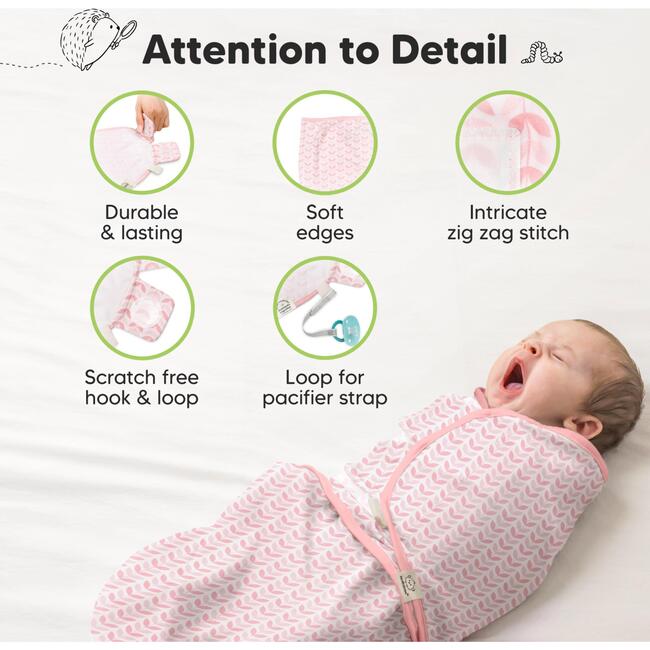 3-Pack Soothe Baby Swaddle Sacks 0-3 Months, Blossom - Swaddles - 8