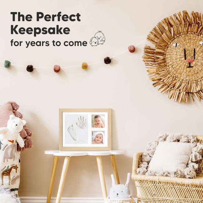 Solo Baby Hand and Footprint Kit, Ash Wood - Frames - 7