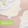 Luxe Organic Hooded Towel for Baby, Rainbow - Bath Towels - 5