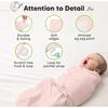 3-Pack Soothe Baby Swaddle Sacks 0-3 Months, ABC Land Rose - Swaddles - 8
