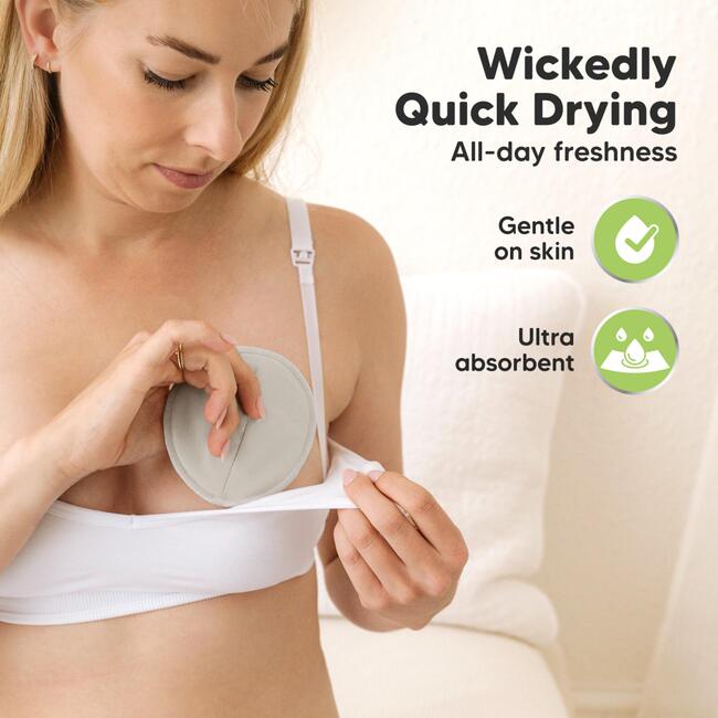 Women’s Comfy Organic Nursing Pads for Breastfeeding, Neutrals - Nursing Covers - 6