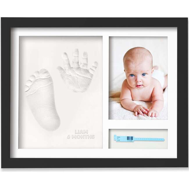 Noel Baby Handprint & Footprint Keepsake Frame, Onyx Black - Wall Décor - 1