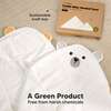Cuddle Organic Baby Hooded Towel, Polar - Bath Towels - 8