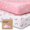 2-Pack Soothe Fitted Crib Sheet, DreamLand - Crib Sheets - 1 - thumbnail