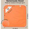 Cuddle Organic Baby Hooded Towel, Fox - Bath Towels - 4