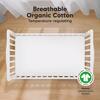 2-Pack Soothe Fitted Crib Sheet, Soft White - Crib Sheets - 2