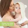Luxe Organic Hooded Towel for Baby, Rainbow - Bath Towels - 8