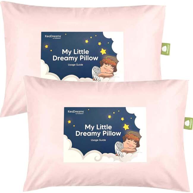 2-Pack Toddler Pillows for Sleeping 13X18, Mist Pink - Nursing Pillows - 1