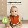 8-Pack Urban Drool Bibs Set for Baby Boys and Girls, Basics - Bibs - 2