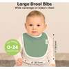 8-Pack Urban Drool Bibs Set for Baby Boys and Girls, Daybreak - Bibs - 2