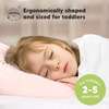 2-Pack Toddler Pillows for Sleeping 13X18, Mist Pink - Nursing Pillows - 2