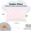 2-Pack Toddler Pillows for Sleeping 13X18, Pastel Rainbow - Pillows - 3