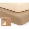 2-Pack Soothe Fitted Crib Sheet, Pecan - Crib Sheets - 1 - thumbnail