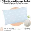 2-Pack Toddler Pillows for Sleeping 13X18, Pastel Rainbow - Pillows - 4