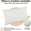 2-Pack Toddler Pillows for Sleeping 13X18, Gray Rainbow - Pillows - 4