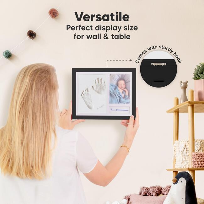 Noel Baby Handprint & Footprint Keepsake Frame, Onyx Black - Wall Décor - 6