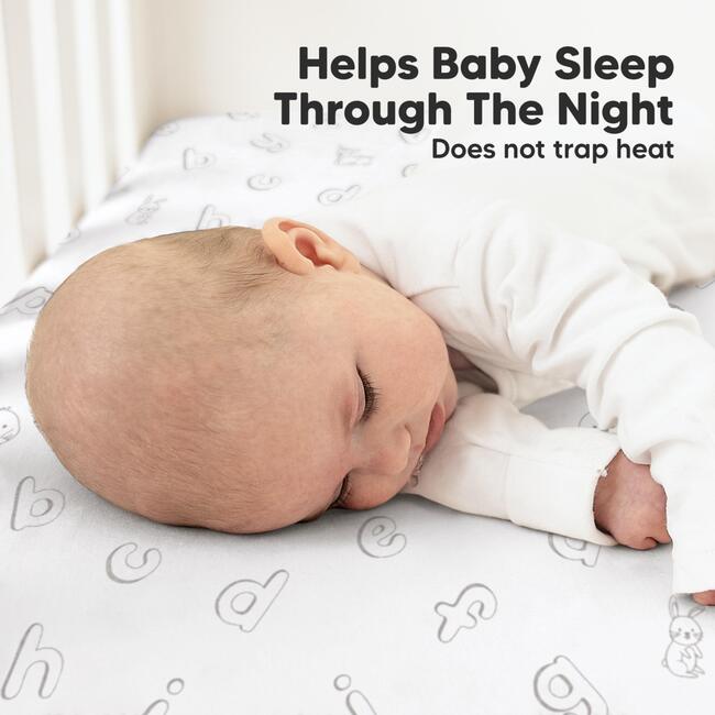 2-Pack Soothe Fitted Crib Sheet, ABC Land Sky - Crib Sheets - 5