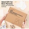 Noel Baby Handprint & Footprint Keepsake Frame, Cloud Gray - Frames - 8
