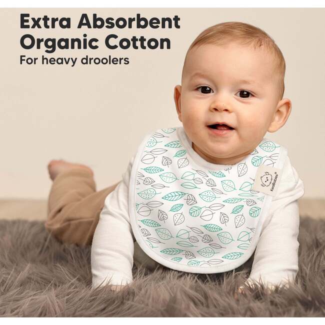 8-Pack Urban Drool Bibs Set for Baby Boys and Girls, Grayscape - Bibs - 5