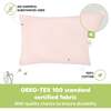 2-Pack Toddler Pillows for Sleeping 13X18, Mist Pink - Nursing Pillows - 5