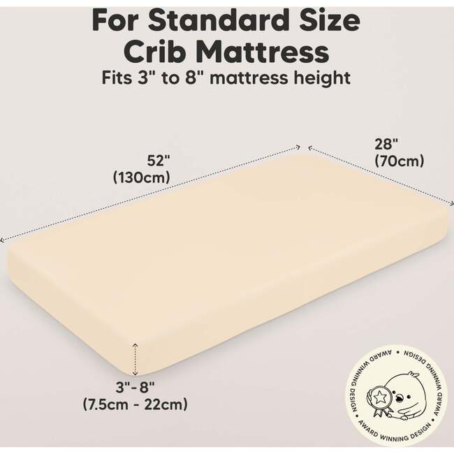 2-Pack Soothe Fitted Crib Sheet, Pecan - Crib Sheets - 3