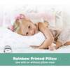 2-Pack Toddler Pillows for Sleeping 13X18, Gray Rainbow - Pillows - 6