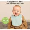 8-Pack Urban Drool Bibs Set for Baby Boys and Girls, Dawn - Bibs - 2