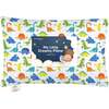 13X18 Toddler Pillow with Pillowcase for Sleeping, Happy Dino - Nursing Pillows - 1 - thumbnail