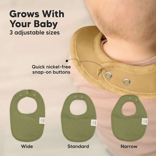 8-Pack Urban Drool Bibs Set for Baby Boys and Girls, Cruise - Bibs - 4