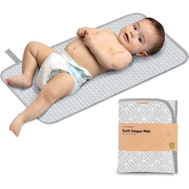 Swift Diaper Portable Changing Pad for Baby, Gray Mod