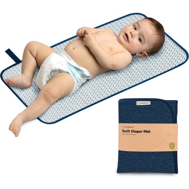 Swift Diaper Portable Changing Pad for Baby, Navy Blue