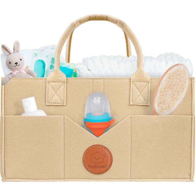 Original Baby Diaper Caddy Organizer for Nursery, Light Mocha - Carriers - 1