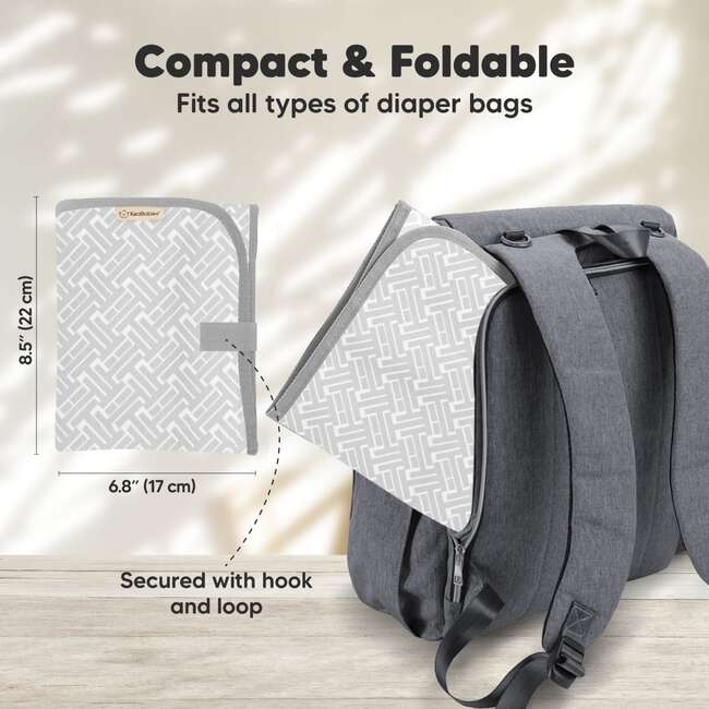 Swift Diaper Portable Changing Pad for Baby, Gray Mod - Changing Pads - 2