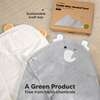 Cuddle Organic Baby Hooded Towel, Elephant - Bath Towels - 8