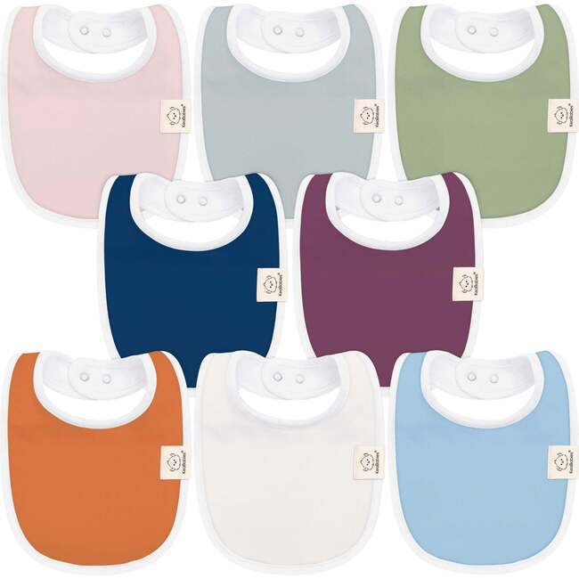 8-Pack Urban Drool Bibs Set for Baby Boys and Girls, Inspire