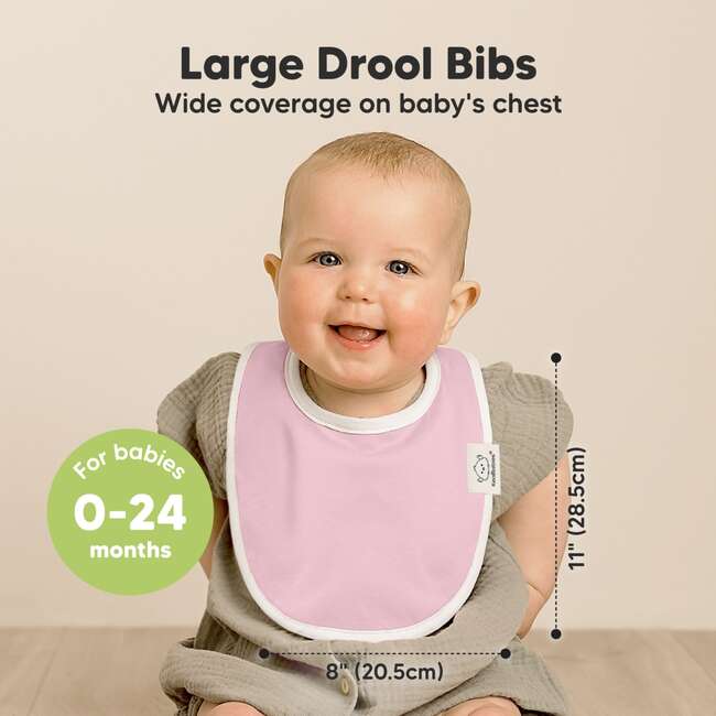 8-Pack Urban Drool Bibs Set for Baby Boys and Girls, Spring - Bibs - 2