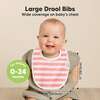 8-Pack Urban Drool Bibs Set for Baby Boys and Girls, Sweet Charm - Bibs - 2