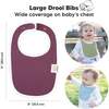 8-Pack Urban Drool Bibs Set for Baby Boys and Girls, Inspire - Bibs - 2