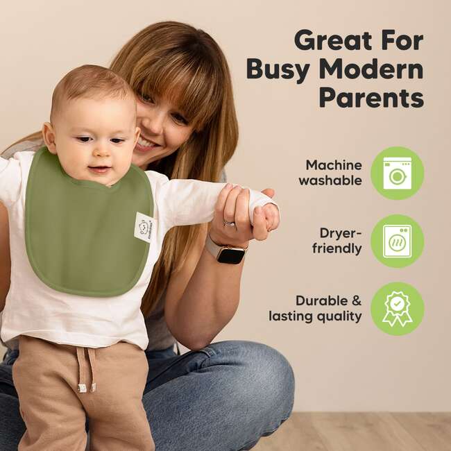 8-Pack Urban Drool Bibs Set for Baby Boys and Girls, Cruise - Bibs - 8