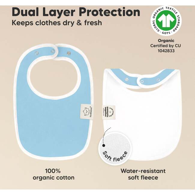 8-Pack Urban Drool Bibs Set for Baby Boys and Girls, Spring - Bibs - 3