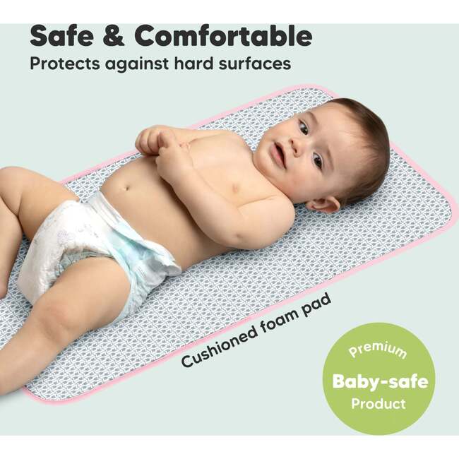 Swift Diaper Portable Changing Pad for Baby, Sweet Pink - Changing Pads - 6