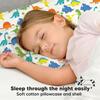 13X18 Toddler Pillow with Pillowcase for Sleeping, Happy Dino - Nursing Pillows - 7