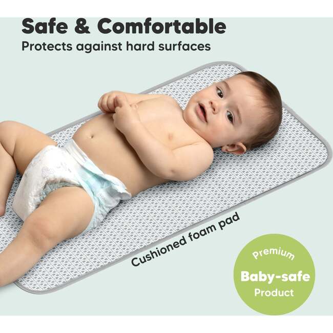 Swift Diaper Portable Changing Pad for Baby, Gray Mod - Changing Pads - 6