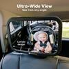 Baby Car Mirror for Rear Facing Car Seat, Matte Black Regular - Car Seat Accessories - 5