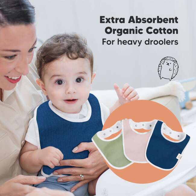 8-Pack Urban Drool Bibs Set for Baby Boys and Girls, Inspire - Bibs - 5