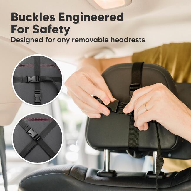 Baby Car Mirror for Rear Facing Car Seat, Matte Black Regular - Car Seat Accessories - 6