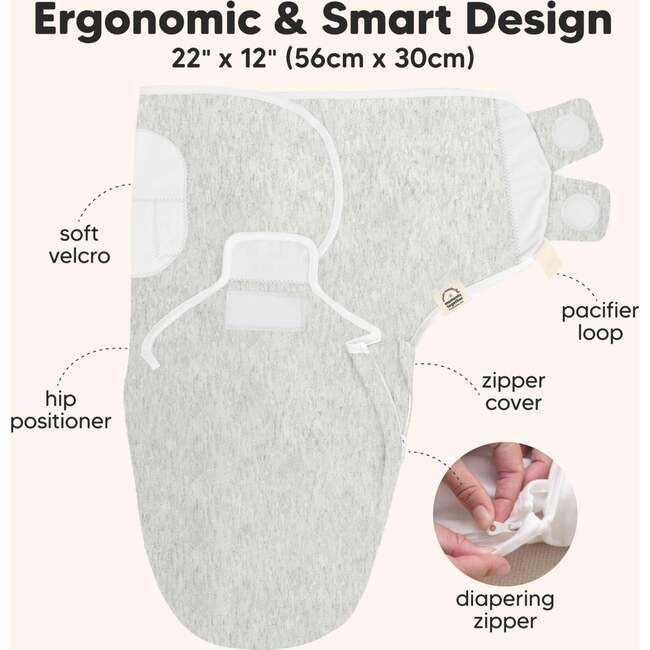 3-Pack Soothe Zippy Baby Swaddle Sleep Sack Newborn 0-3 Months, Aspire - Swaddles - 3