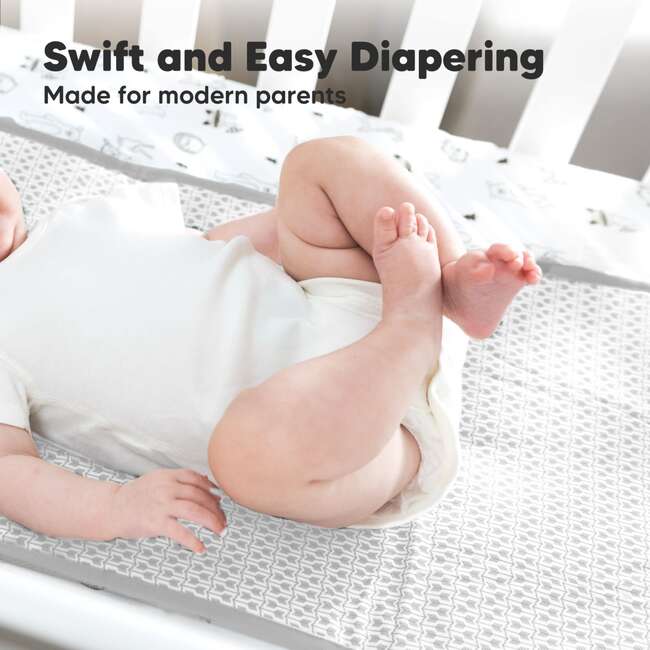 Swift Diaper Portable Changing Pad for Baby, Gray Mod - Changing Pads - 8