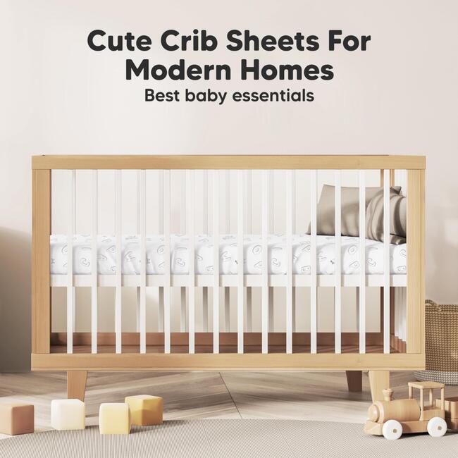 2-Pack Soothe Fitted Crib Sheet, ABC Land Rose - Crib Sheets - 8