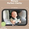 Baby Car Mirror for Rear Facing Car Seat, Matte Black Regular - Car Seat Accessories - 7